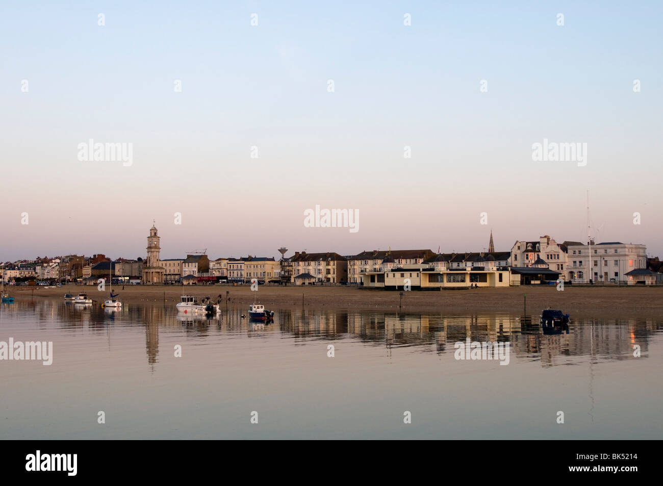 Herne bay seafront at sunset kent england uk britain Stock Photo - Alamy