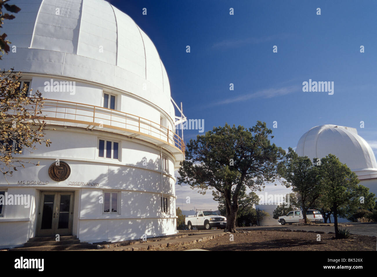 McDonald Observatory at Mount Locke in Davis Mountains, near Fort Davis, Texas, USA Stock Photo