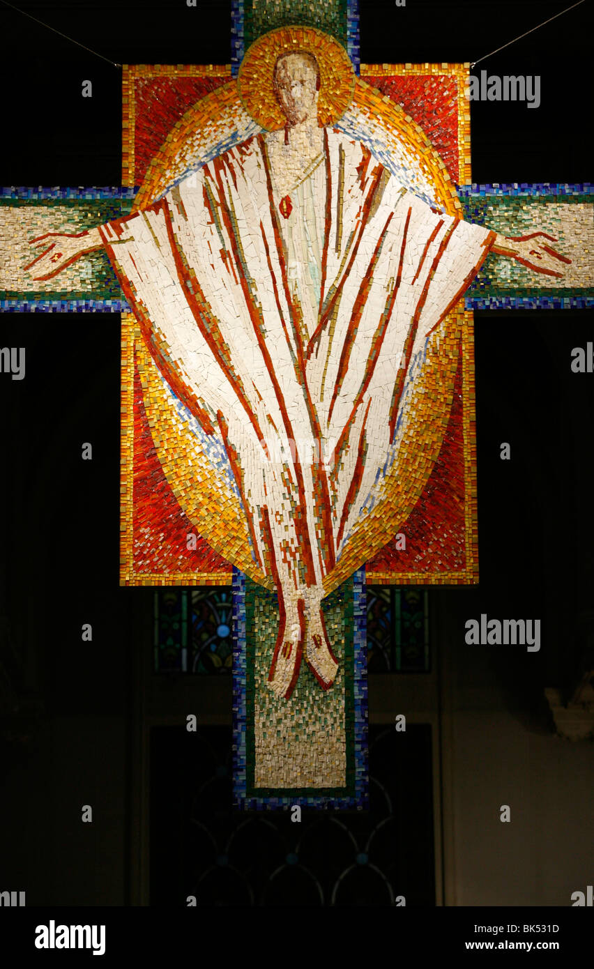 Christ on the Cross at Saint-Honore d'Eylau church, Paris, Ile de France, France, Euruope Stock Photo