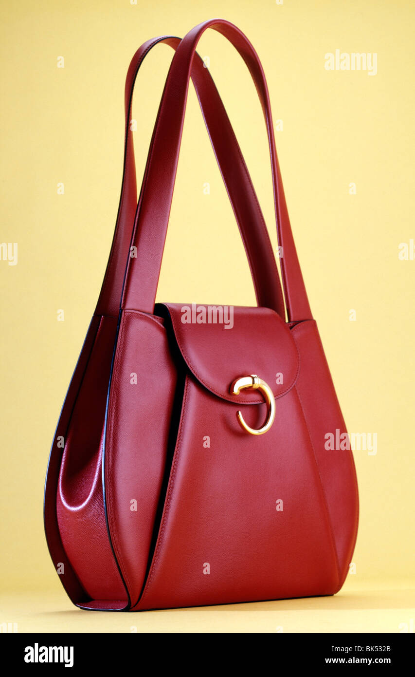 Women leather bag(clipping path Stock Photo Alamy