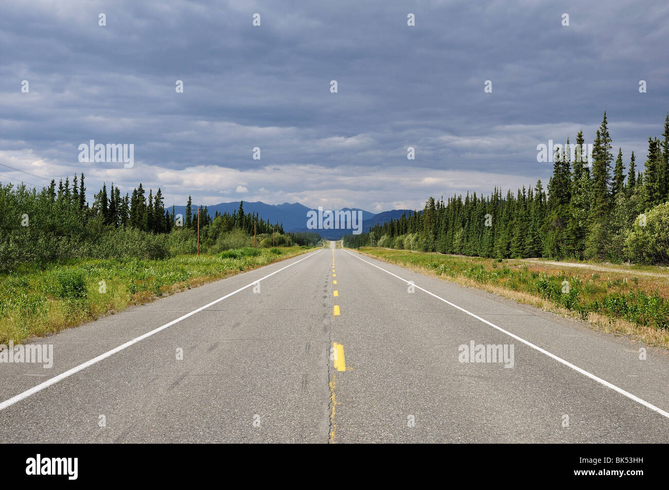 Alaska Highway Near Whitehorse, Yukon Territory, Canada Stock Photo Alamy