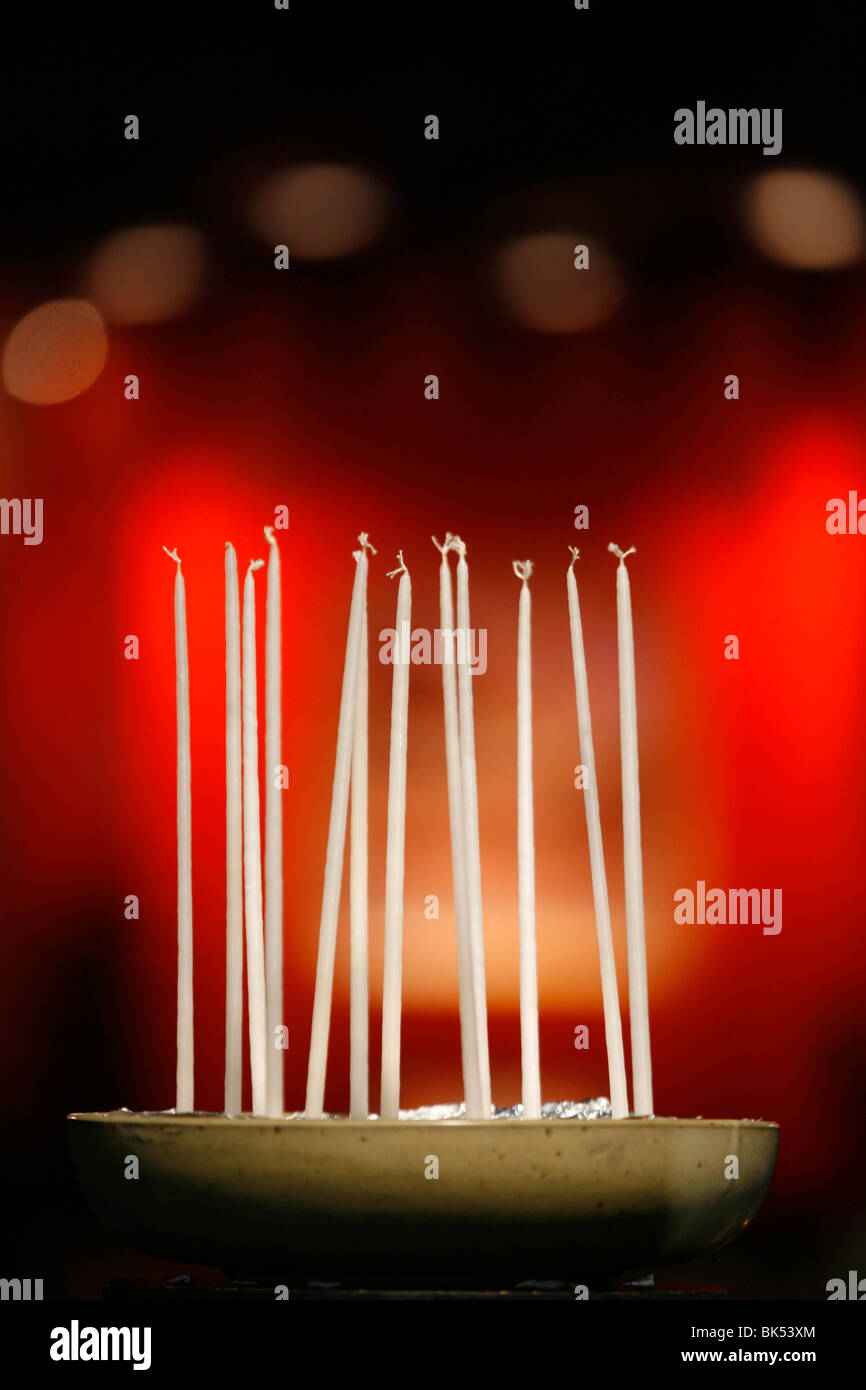 Candles at Taize meeting, Geneva, Switzerland, Europe Stock Photo Alamy