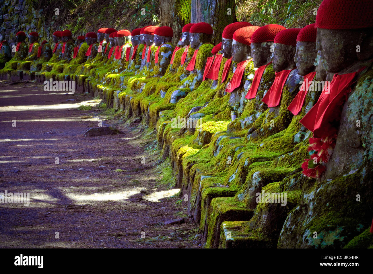 Buddha Statues, Nikko National Park, Kanto Region, Japan Stock Photo