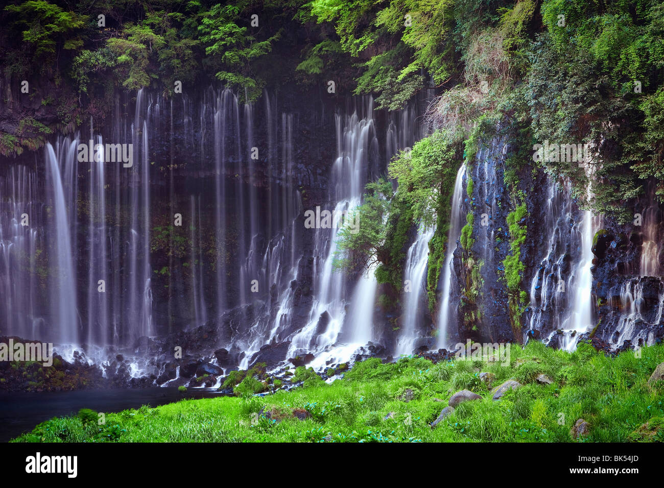 Shiraito Falls, Fujinomiya, Shizuoka Prefecture, Japan Stock Photo