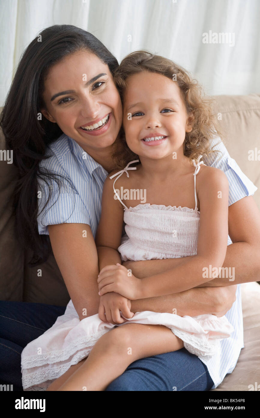 Portrait of Mother and Daughter Stock Photo Alamy