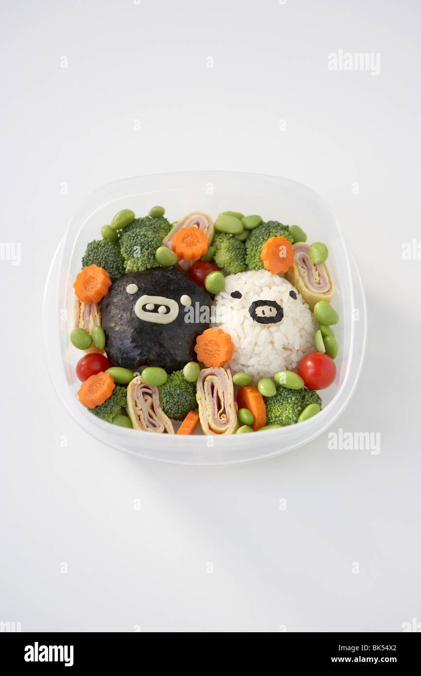 Seaweed and Rice with Vegetables in Container Stock Photo Alamy