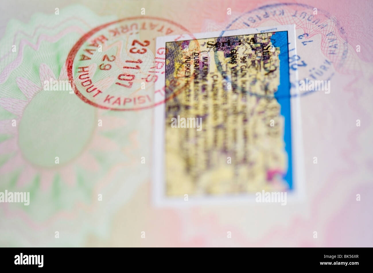 Passport stamp visa turkey hires stock photography and images Alamy