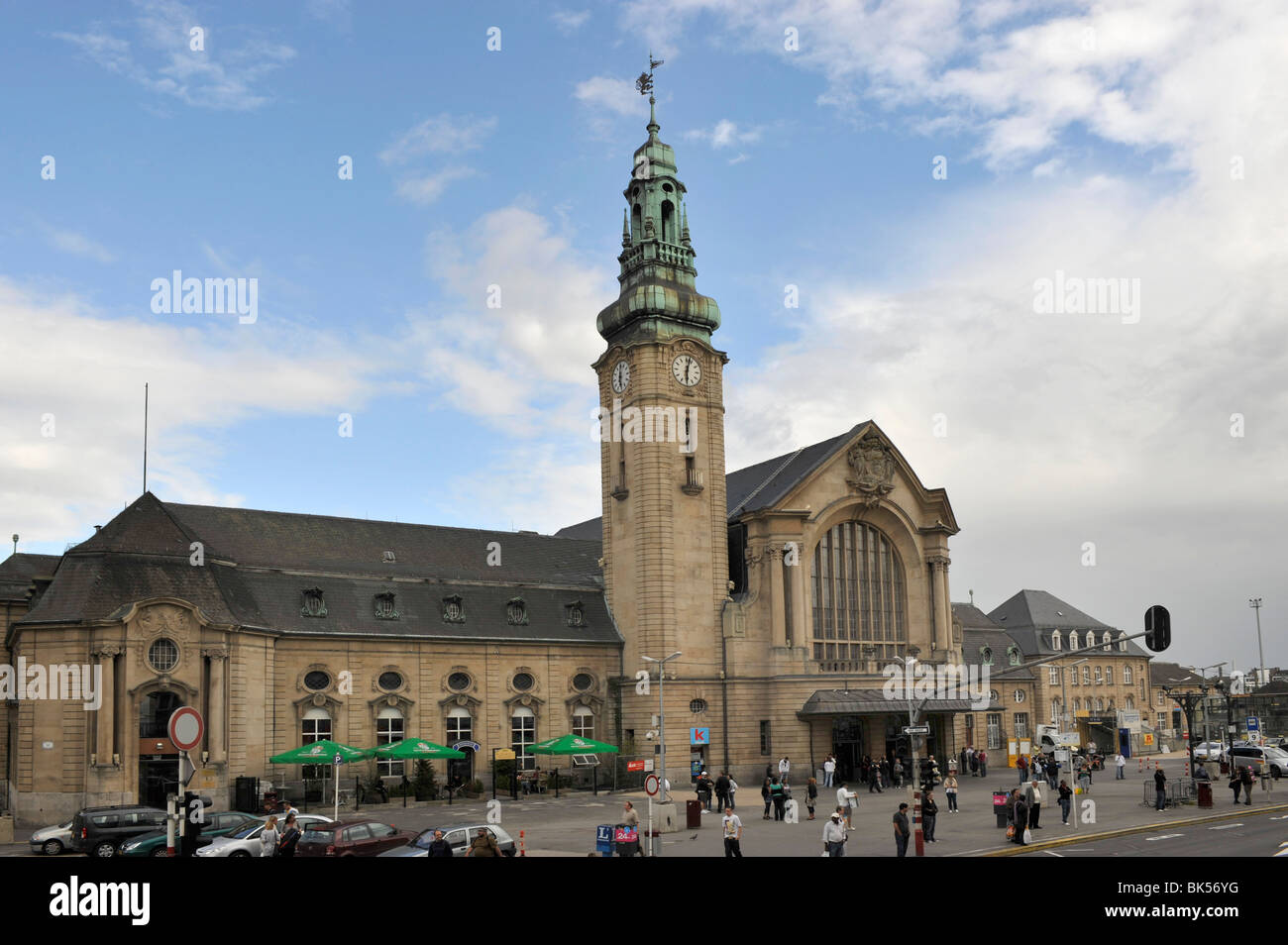 The main railway station - Gare Centrale - City Of Luxembourg, Luxembourg, Europe. Stock Photo