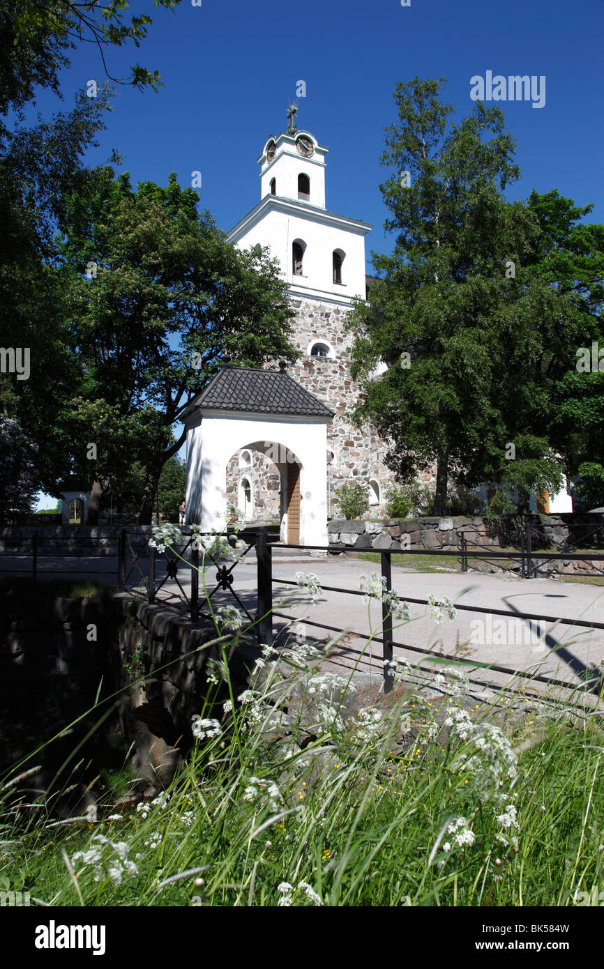 Historic stone Church of Holy Cross, Rauma, UNESCO World Heritage Site, Satakunta, Finland, Scandinavia, Europe Stock Photo