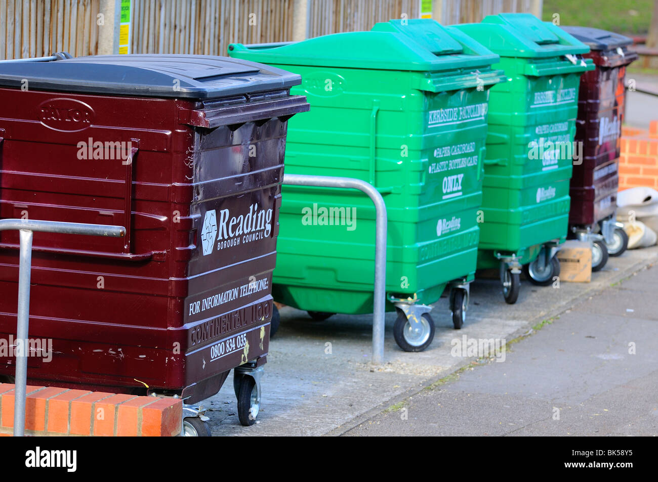 Communal Rubbish  Collection Stock Photo