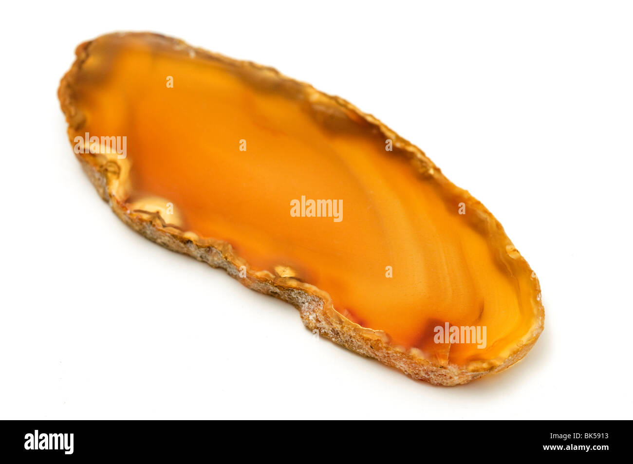 Agate on a white background Stock Photo