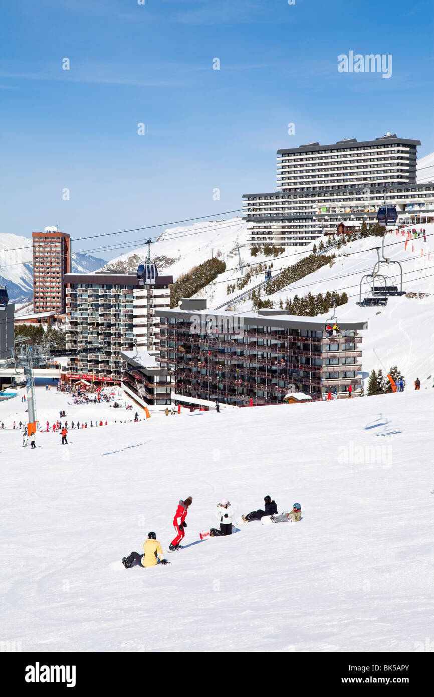 Les Menuires ski resort, 1800m, in the Three Valleys (Les Trois Vallees