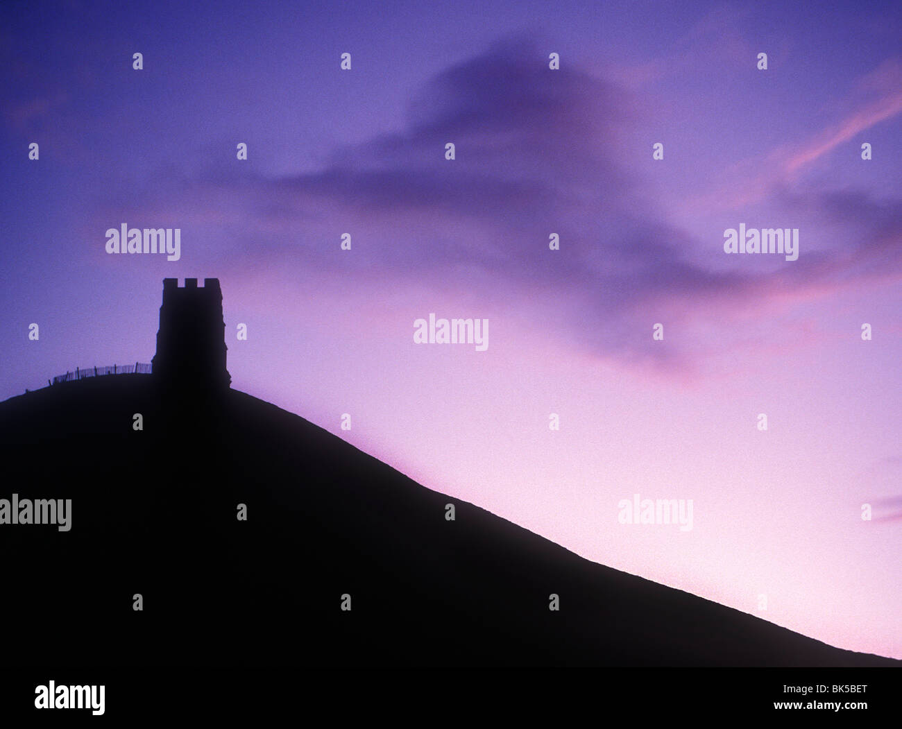 Glastonbury Tor UK Stock Photo