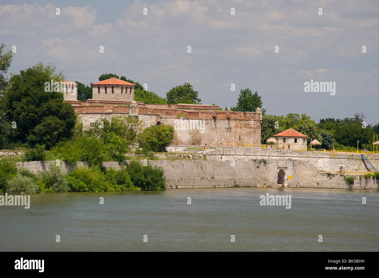 The Vidin Fortress on the banks of the Danube River in Vidin, Bulgaria, Europe Stock Photo