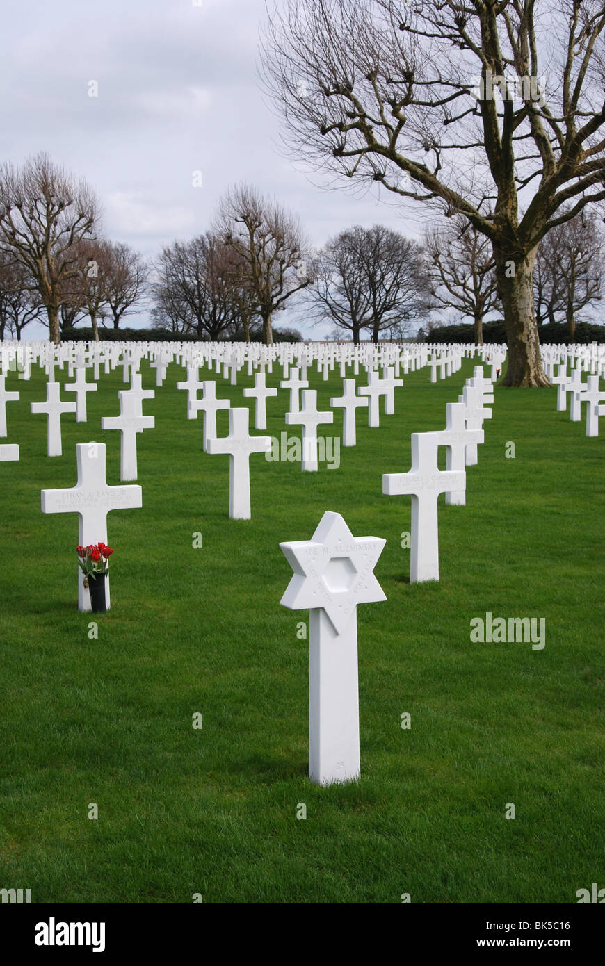 US military cemetery and memorial Margraten near Maastricht, Netherlands Stock Photo