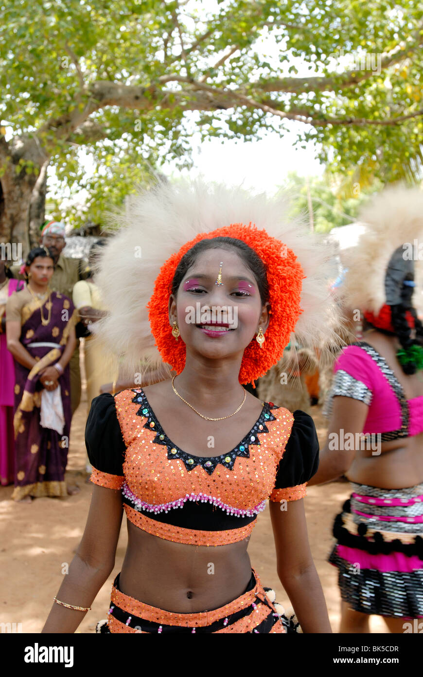 karagattam-dancer-in-a-traditional-costume-tamil-nadu-india-stock