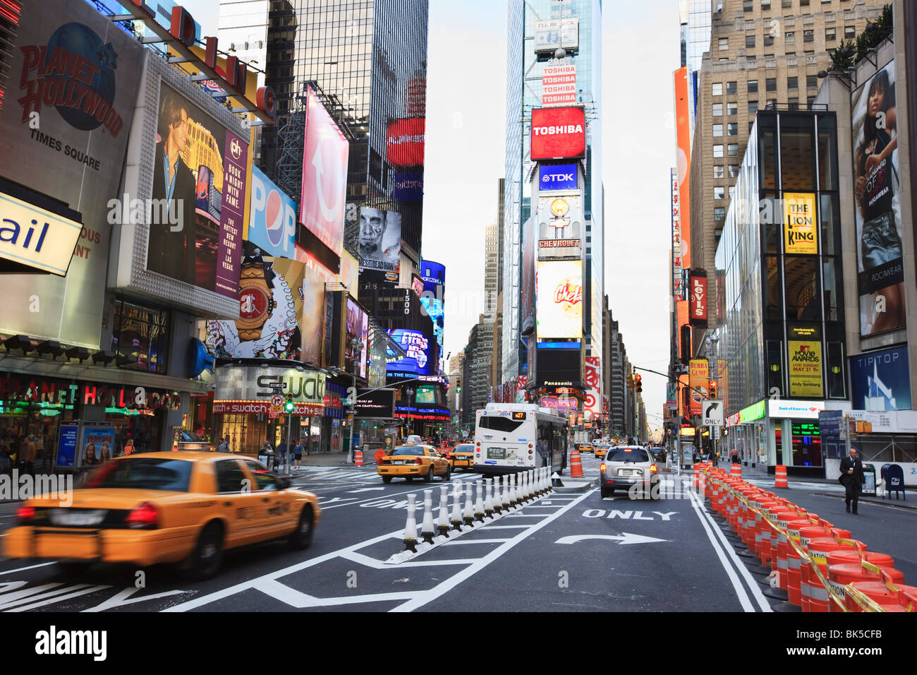 Times Square, Manhattan, New York City, New York, United States of America, North America Stock Photo