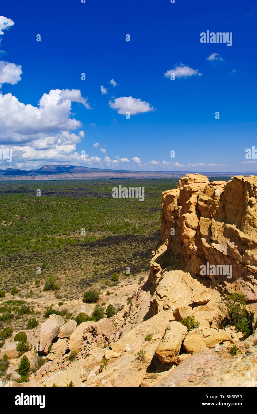 Escarpment and lava beds in El Malpais National Monument, New Mexico
