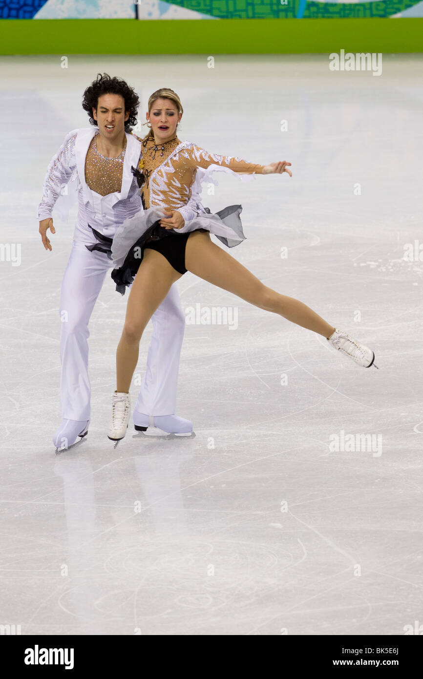 Tanith Belbin and Benjamin Agosto (USA) competing in the Figure Skating