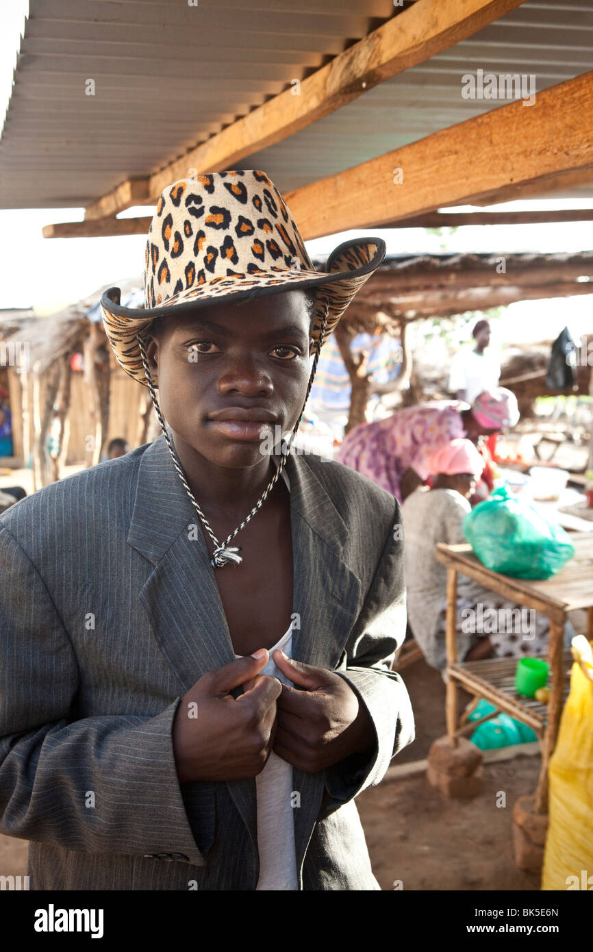 A young man in Amuria District, Teso Subregion, Uganda, East Africa Stock Photo