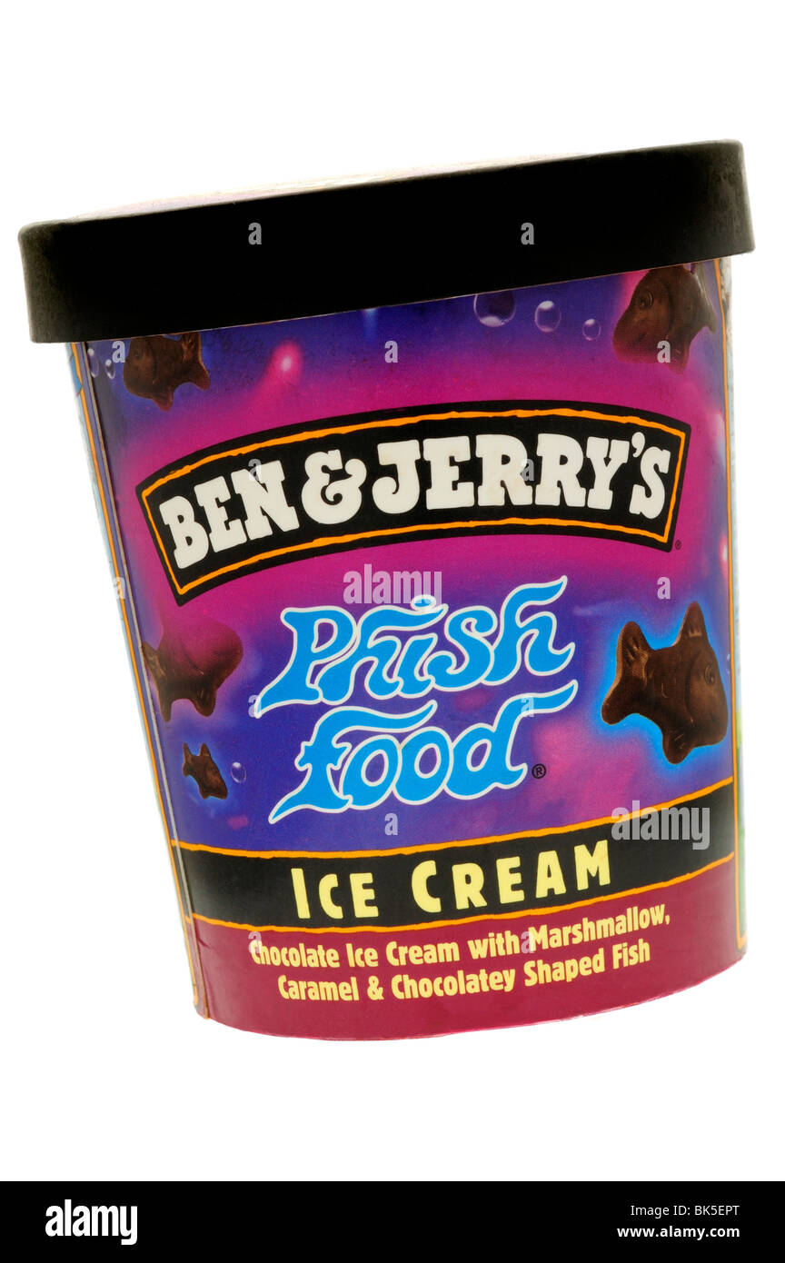 Tub of Ben & Jerry's Phish Food Ice Cream Stock Photo - Alamy
