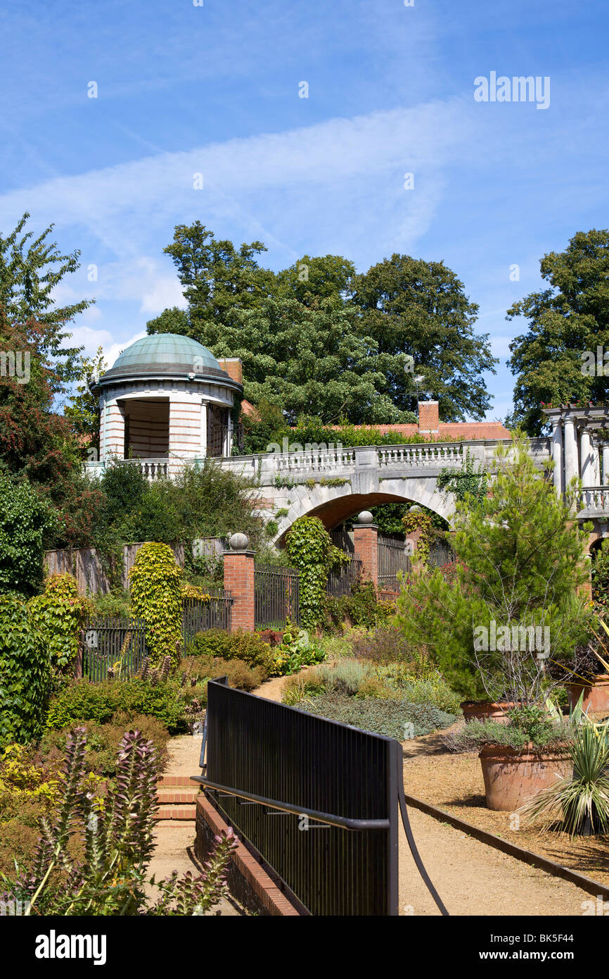 Pergola, Golders Hill Park, bordering on Hampstead Heath, London, England, United Kingdom, Europe Stock Photo