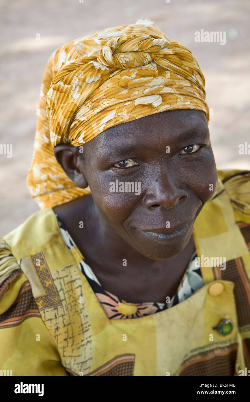 Teso woman in Acowa refugee camp, Amuria District, Uganda Stock Photo