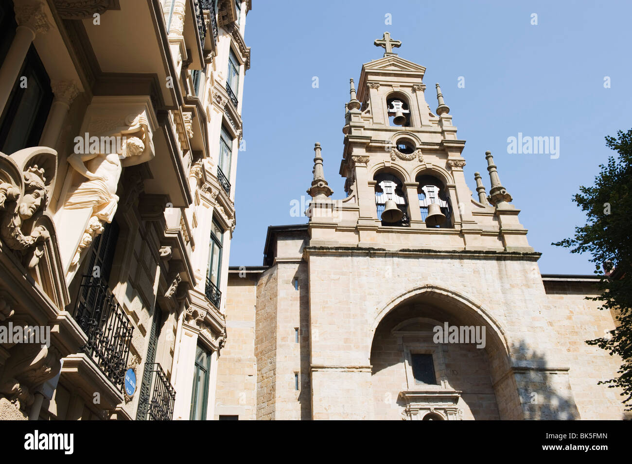 San Vicente church, Bilbao, Basque country, Spain, Europe Stock Photo