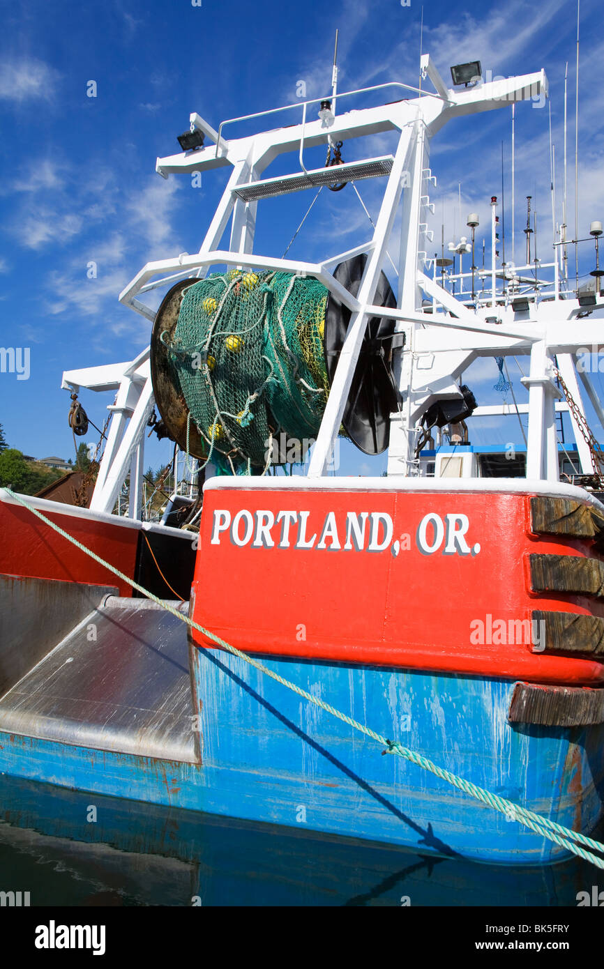 Commercial fishing boat at a harbor, Newport, Oregon, USA Stock Photo Alamy