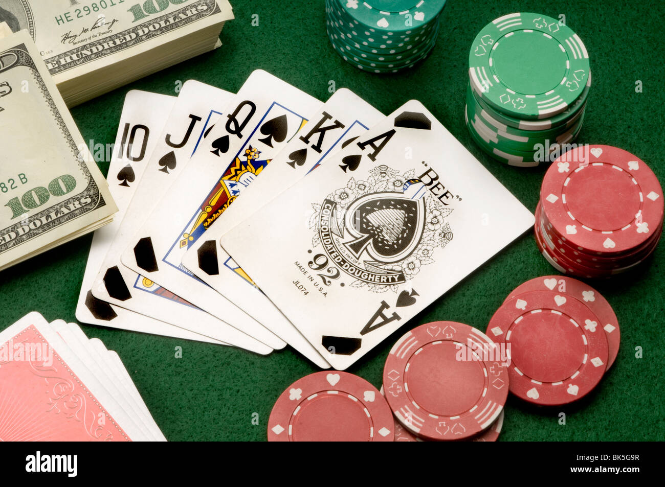 playing cards gambling Stock Photo Alamy