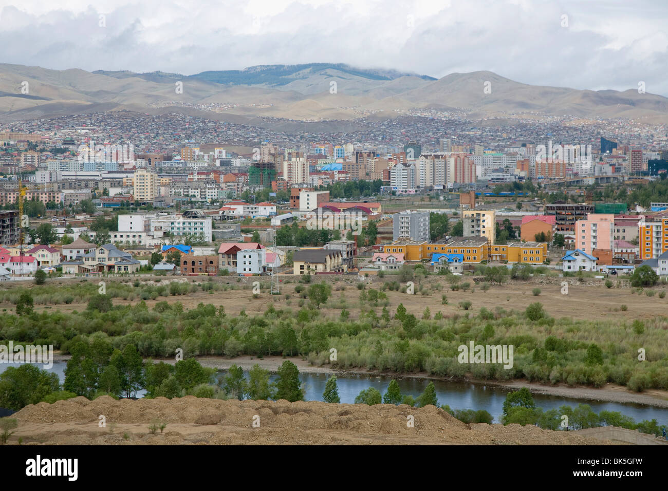 Aerial view of a city, Ulan Bator, Mongolia Stock Photo Alamy
