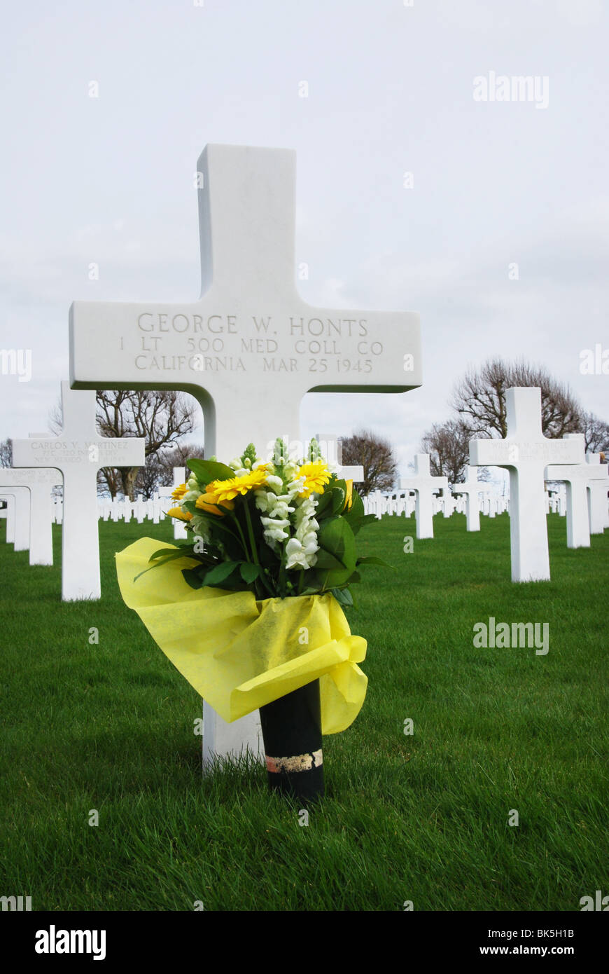 US military cemetery and memorial Margraten near Maastricht, Netherlands Stock Photo