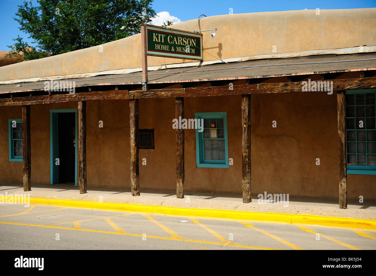 Kit Carson museum in Taos city, New Mexico. Stock Photo