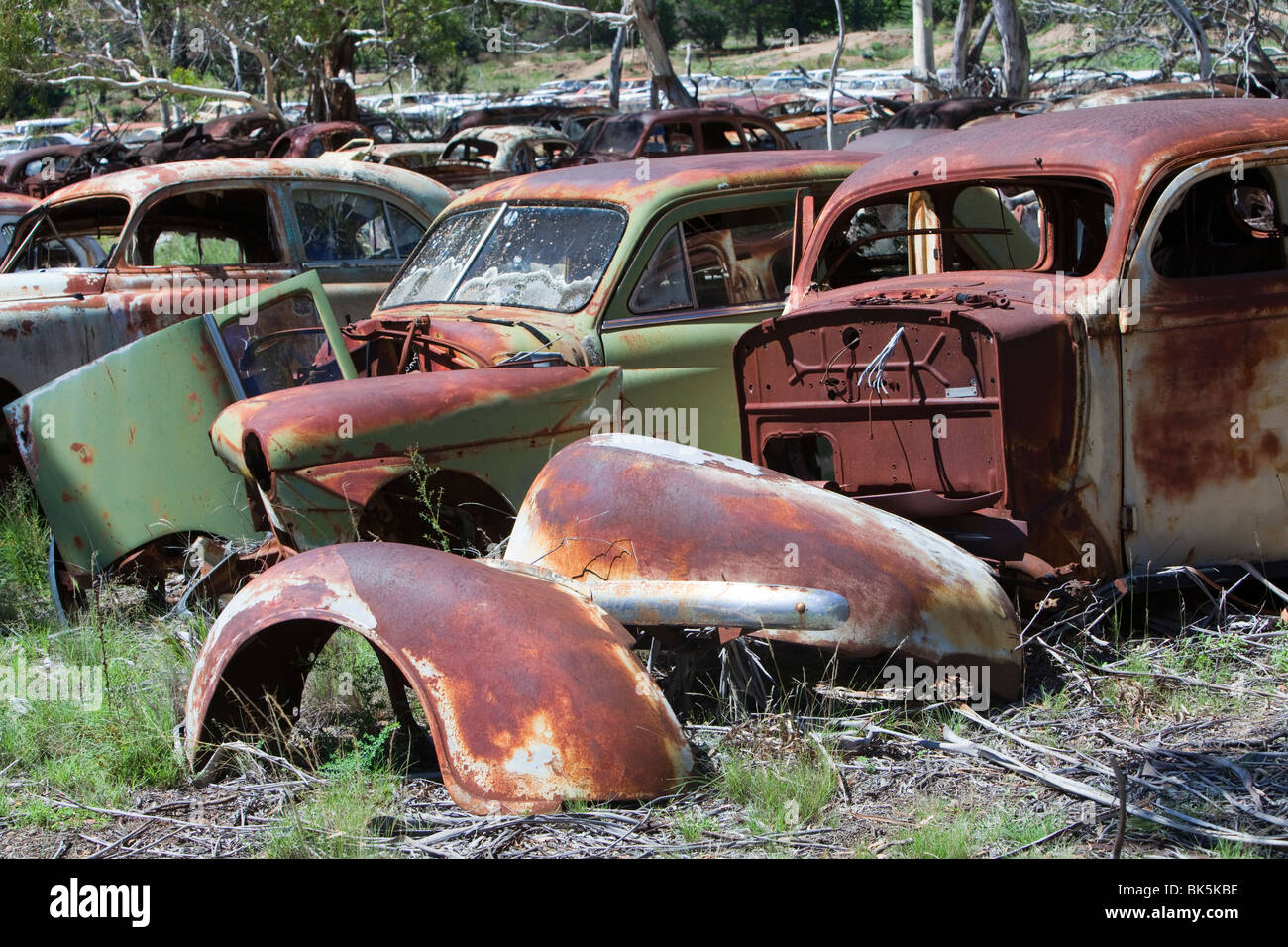 Flynns wrecking yard near Cooma in New South Wales, Australia. It is in