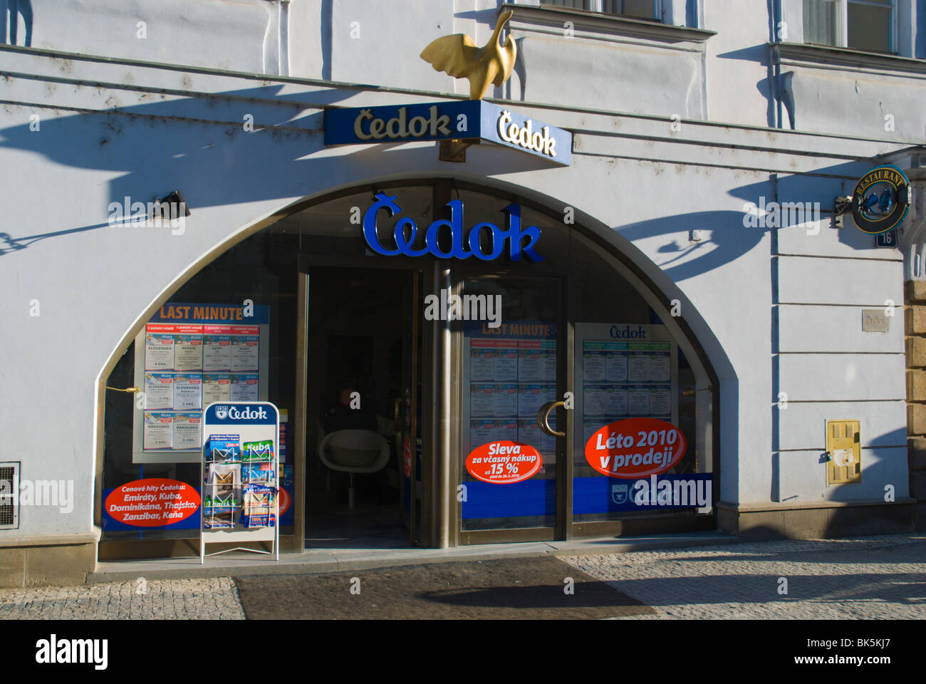 Cedok travel agency central Prague Czech Republic Europe Stock Photo - Alamy
