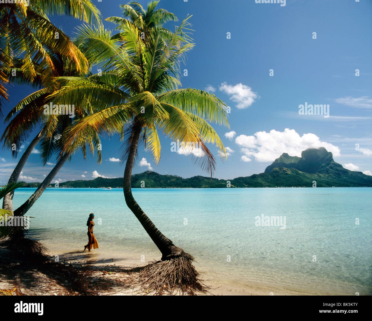 Bora Bora, Society Islands, French Polynesia, South Pacific, Pacific Stock Photo