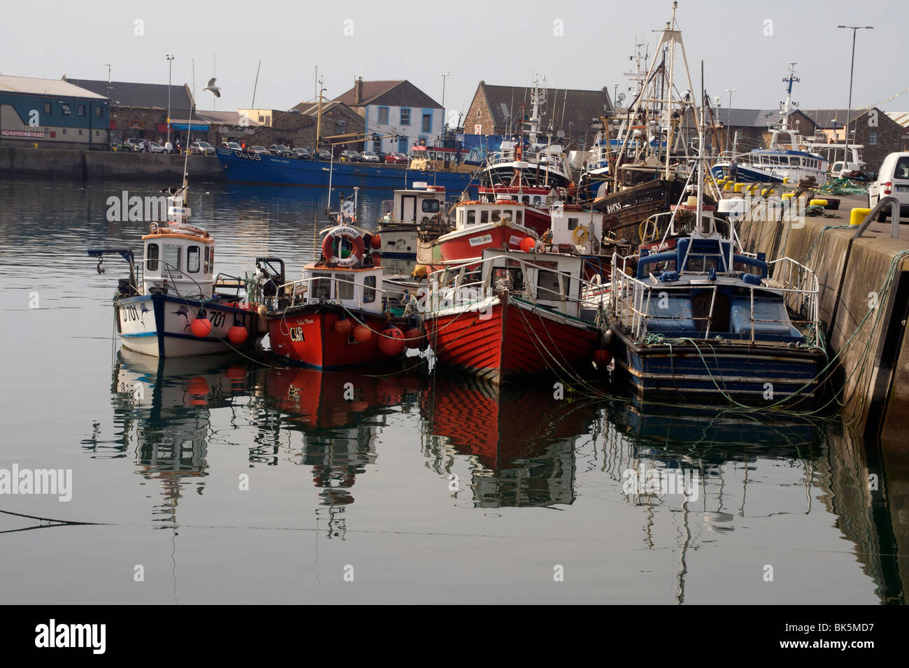 Fishing boats, Howth harbour, County Dublin, Republic Ireland, Europe Stock Photo