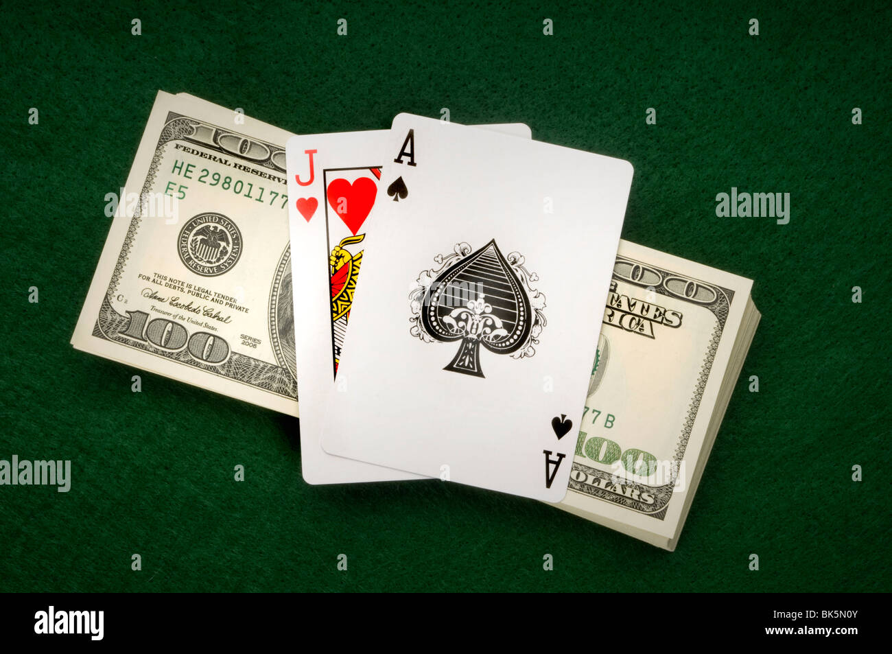 playing cards gambling Stock Photo Alamy