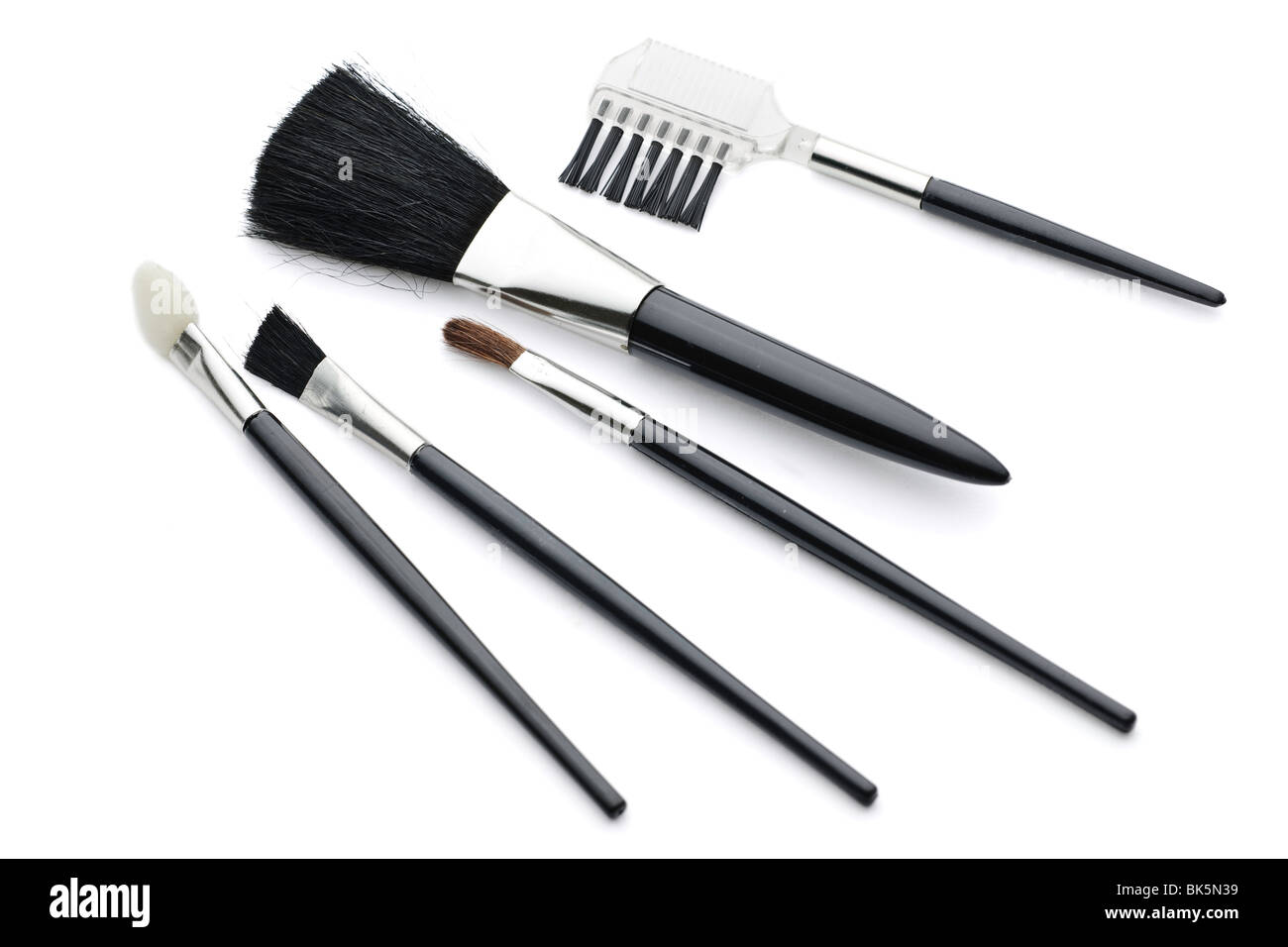 Set of small manicure brushes Stock Photo