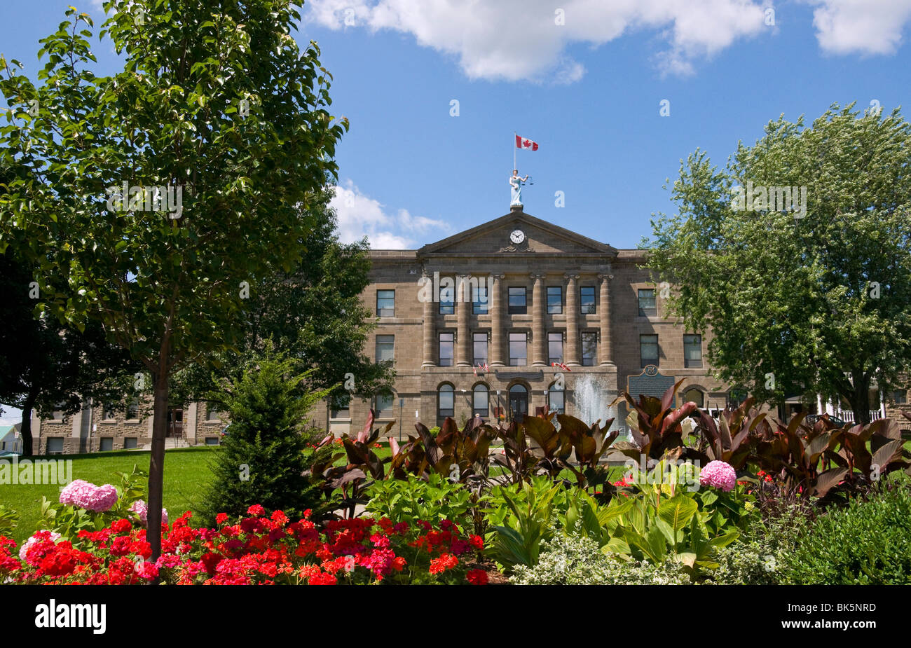 Town of Brockville in the thousand islands region province of Ontario Canada Stock Photo