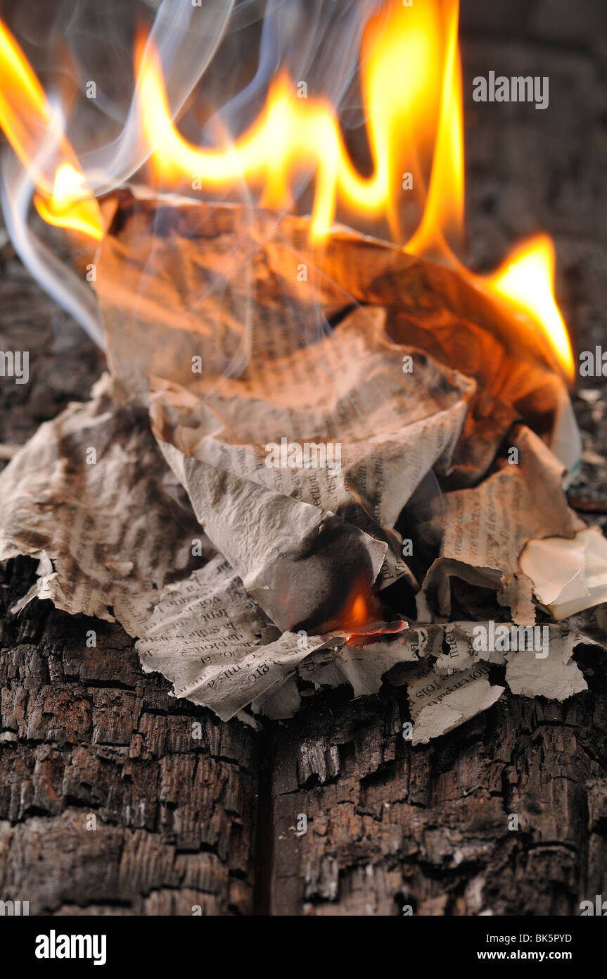 Close-up of Fire Stock Photo