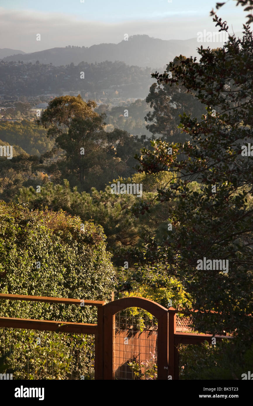 Garden Gate, Marin County, California, USA Stock Photo