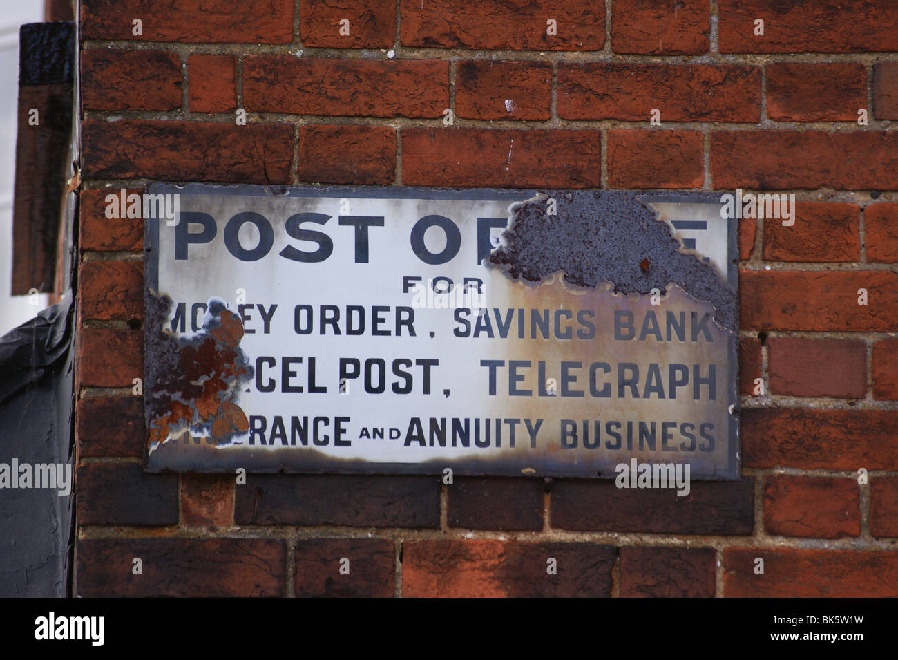 Old post office sign, Blackmore, Essex, England Stock Photo Alamy