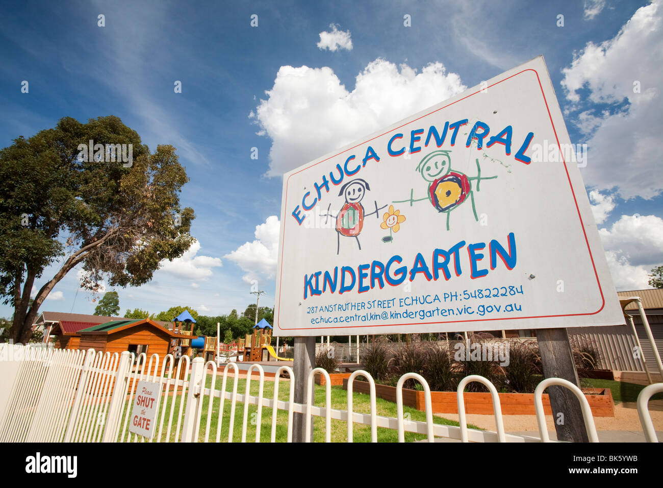 A kindergarten in Echuca, Australia. Stock Photo