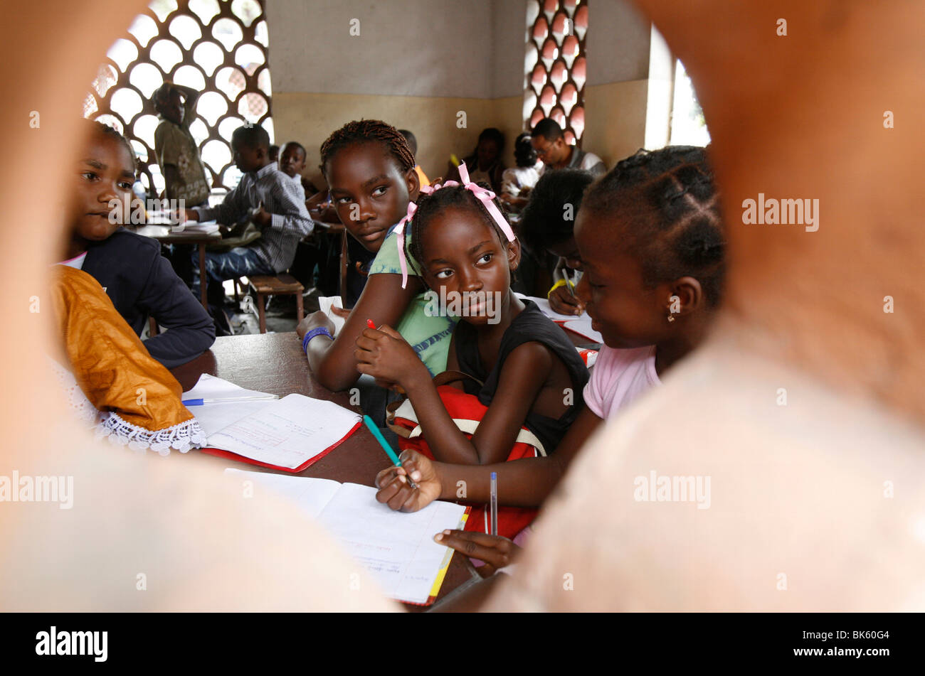 Religious study, Brazzaville, Congo, Africa Stock Photo
