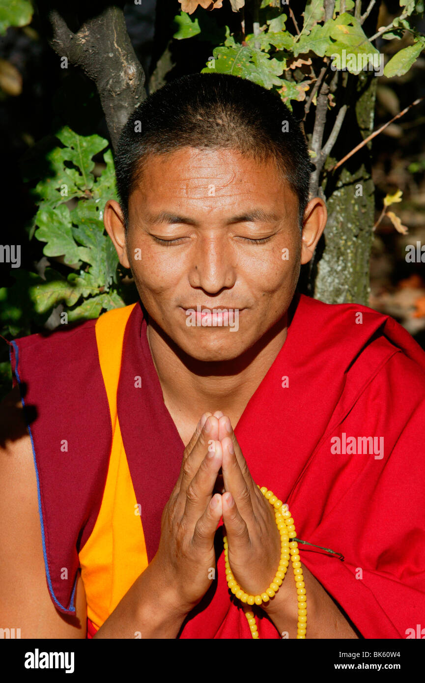 Tibetan monk, Paris, France, Europe Stock Photo Alamy