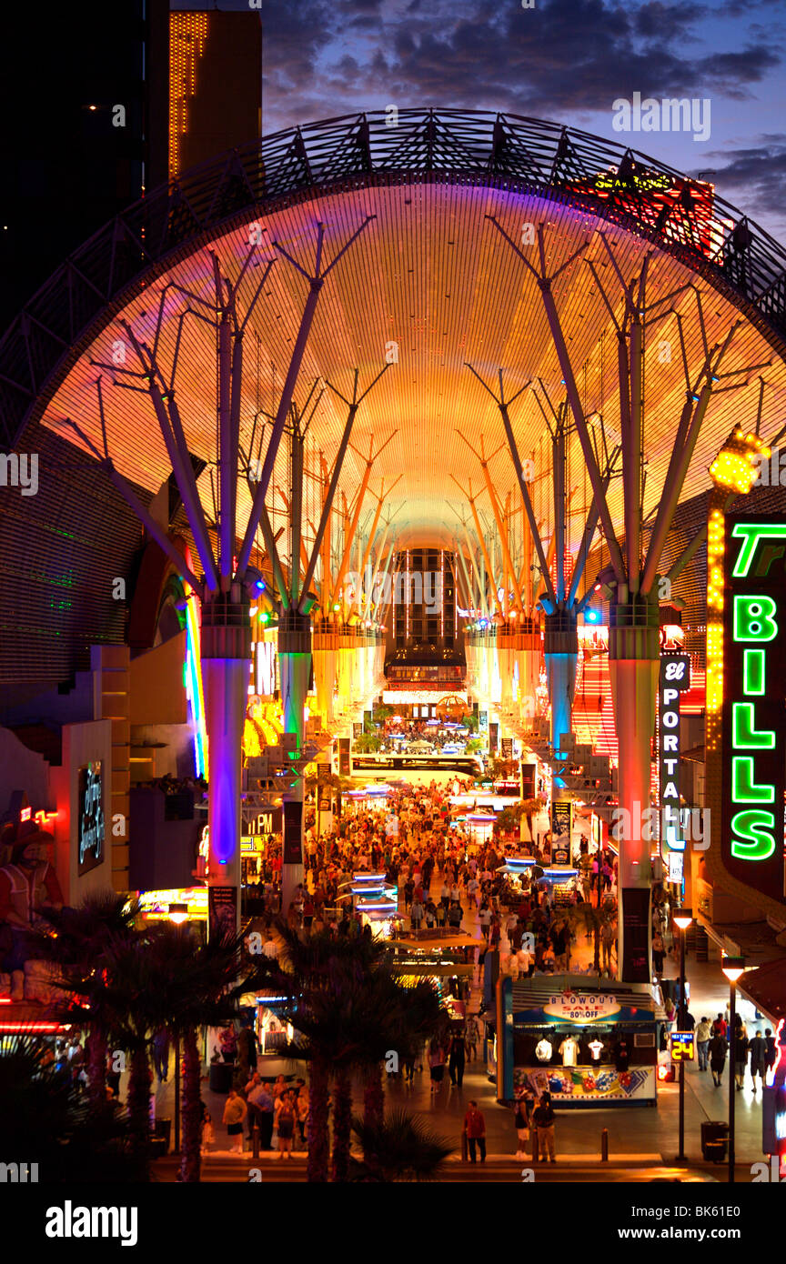Fremont Street Experience Downtown Las Vegas Stock Photo Alamy
