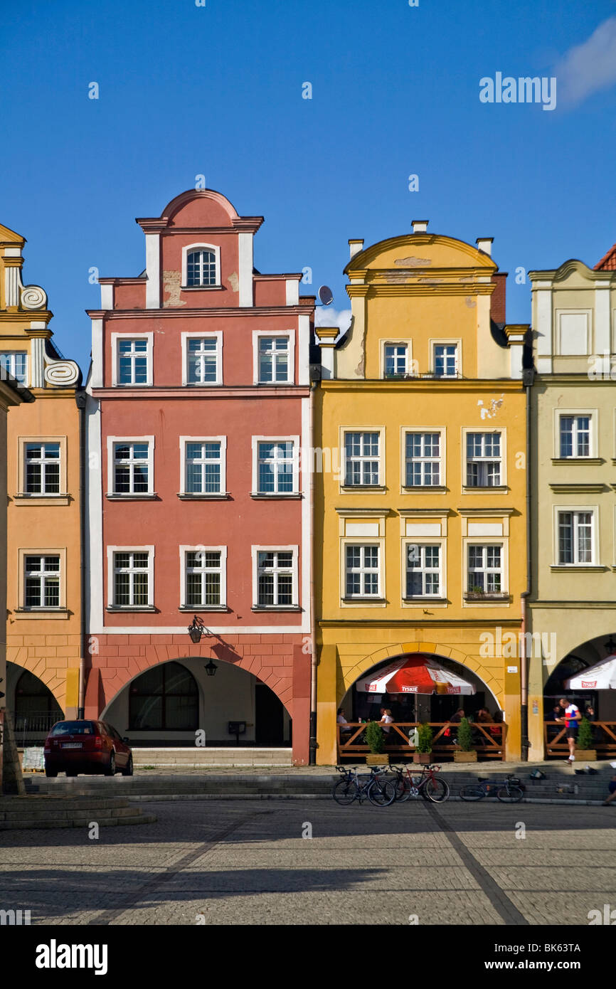Twon square in Jelenia Gora, Poland Stock Photo Alamy