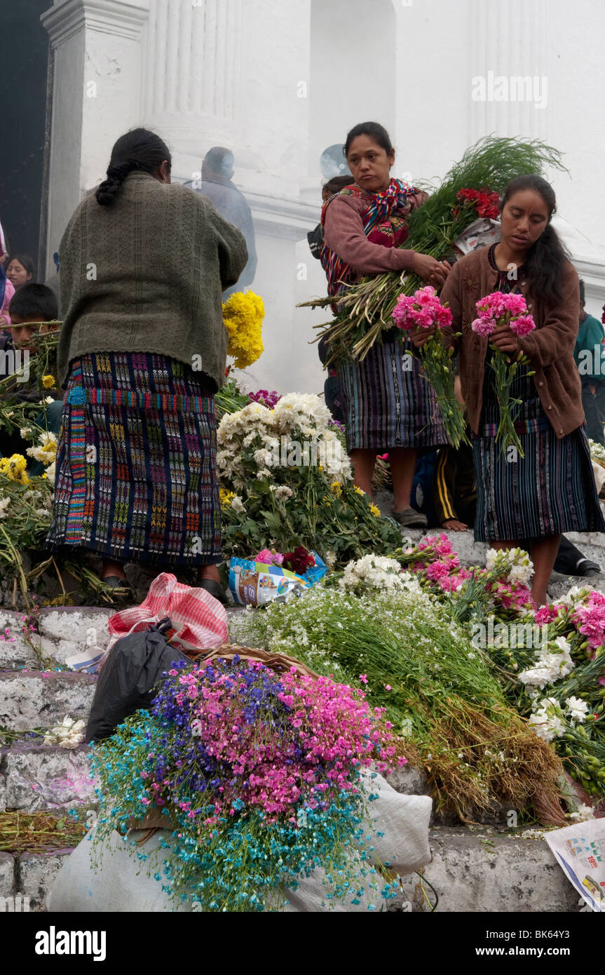 Chichicastenango market, Guatemala, Central America Stock Photo