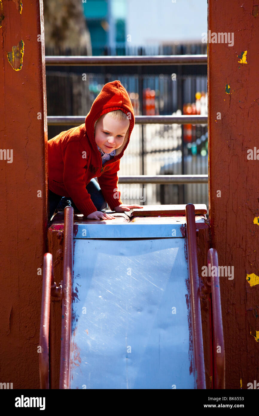 Slide in Battery Park, Manhattan, New York City Stock Photo Alamy